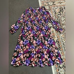 Long Sleeved Floral Dress